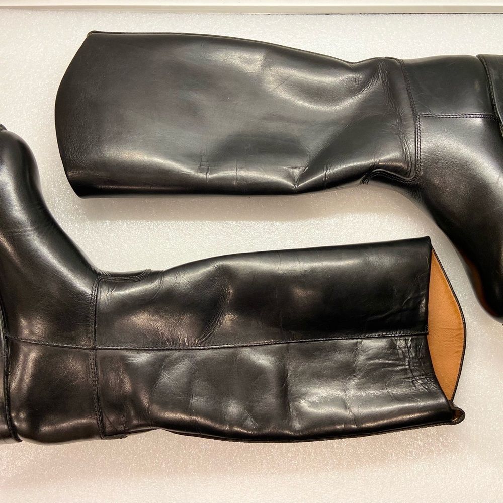 Enzo Angiolini WAVERLY Black Leather LIKE NEW 👢Boots Size 6 - Picture 4 of 9